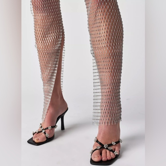 Free People Pants - NWT Chained Down Footless Tights by High Heel Jungle